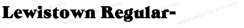 Lewistown Regular字体转换